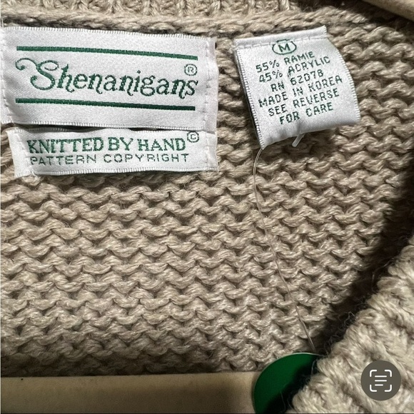 New with Tags Vintage Shenanigans® Granny Sweater, Knitted by Hand - Picture 4 of 6